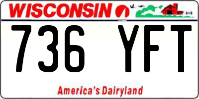WI license plate 736YFT