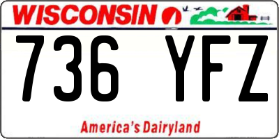 WI license plate 736YFZ