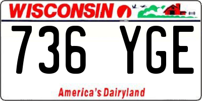 WI license plate 736YGE
