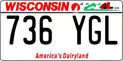 WI license plate 736YGL