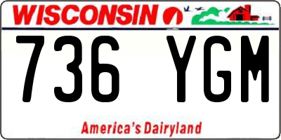 WI license plate 736YGM