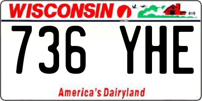 WI license plate 736YHE