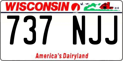 WI license plate 737NJJ