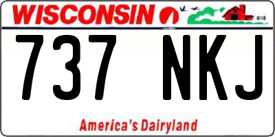 WI license plate 737NKJ