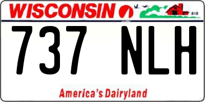 WI license plate 737NLH