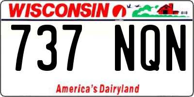WI license plate 737NQN