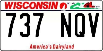 WI license plate 737NQV