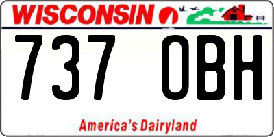 WI license plate 737OBH