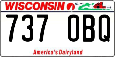 WI license plate 737OBQ