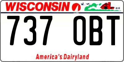 WI license plate 737OBT