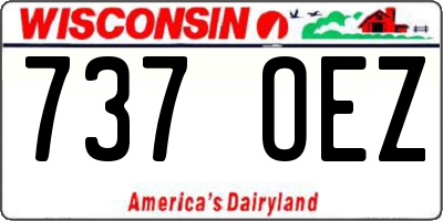 WI license plate 737OEZ