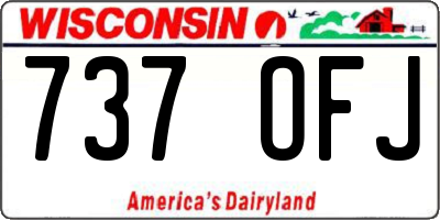 WI license plate 737OFJ