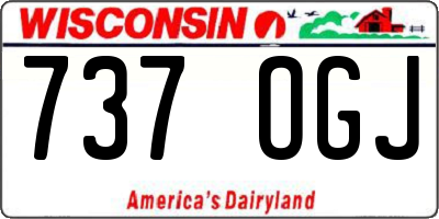 WI license plate 737OGJ