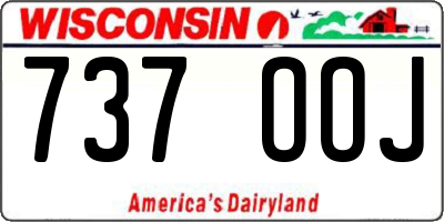 WI license plate 737OOJ