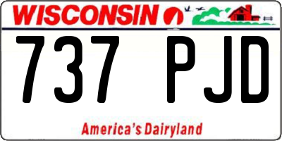 WI license plate 737PJD