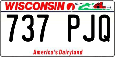 WI license plate 737PJQ