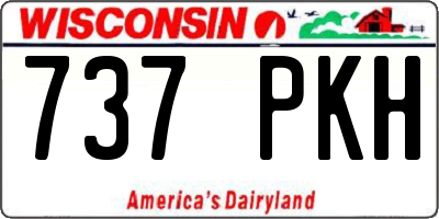 WI license plate 737PKH