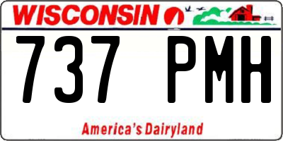 WI license plate 737PMH