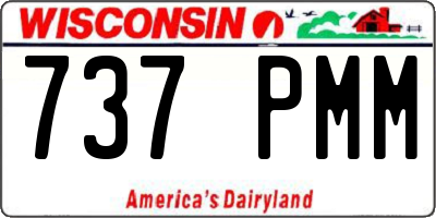 WI license plate 737PMM