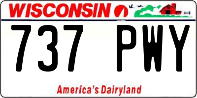 WI license plate 737PWY