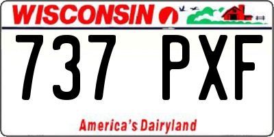 WI license plate 737PXF
