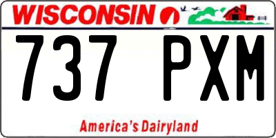 WI license plate 737PXM