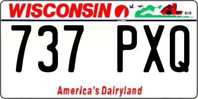 WI license plate 737PXQ