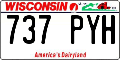 WI license plate 737PYH
