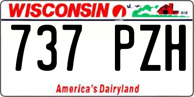 WI license plate 737PZH
