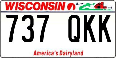 WI license plate 737QKK