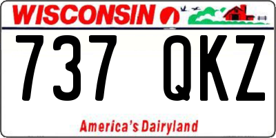 WI license plate 737QKZ