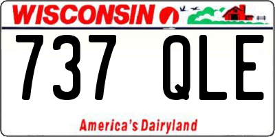 WI license plate 737QLE