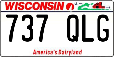 WI license plate 737QLG