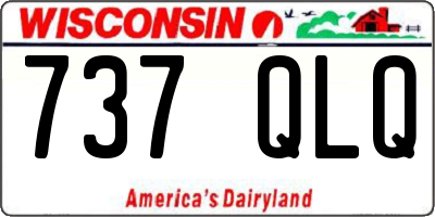 WI license plate 737QLQ