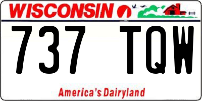 WI license plate 737TQW