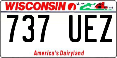 WI license plate 737UEZ