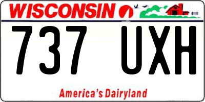 WI license plate 737UXH