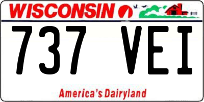 WI license plate 737VEI
