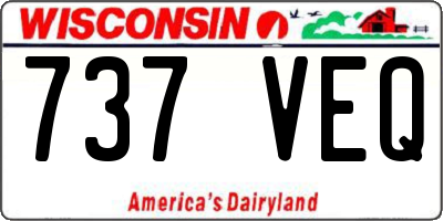 WI license plate 737VEQ