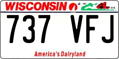 WI license plate 737VFJ