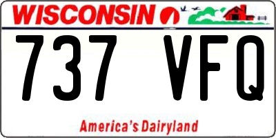 WI license plate 737VFQ