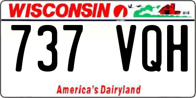 WI license plate 737VQH