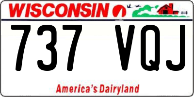 WI license plate 737VQJ