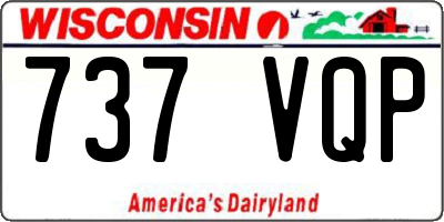 WI license plate 737VQP