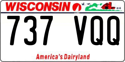WI license plate 737VQQ