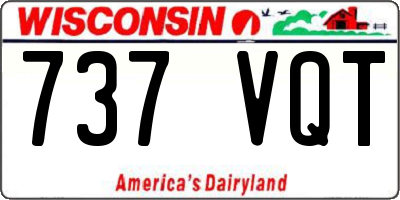 WI license plate 737VQT