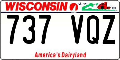 WI license plate 737VQZ