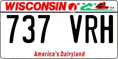 WI license plate 737VRH