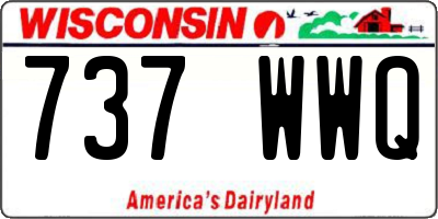 WI license plate 737WWQ