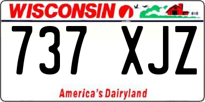 WI license plate 737XJZ